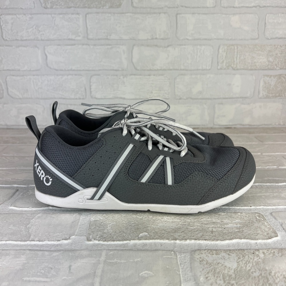 Xero Prio Shoes Mens 9 Steel Gray Barefoot Minimalist Athletic Running Fitness